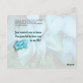 Bedankt voor je! briefkaart (Achterkant)