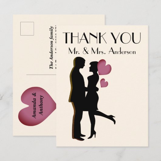 Bedankt voor je Briefkaart (Voorkant / Achterkant)