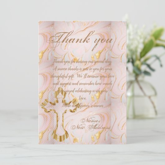 Bedankt voor je bruiloft (Staand voorkant)