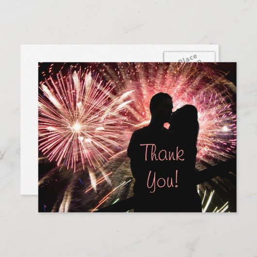 Bedankt voor je bruiloft briefkaart (Voorkant / Achterkant)