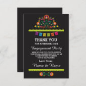 Bedankt voor je bruiloft Fiesta Mexicaanse kaart (Voorkant / Achterkant)