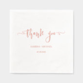 Bedankt voor je bruiloft folie servetten (Voorkant)