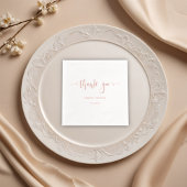 Bedankt voor je bruiloft folie servetten