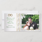 Bedankt voor je bruiloft foto-kaart (Voorkant)