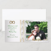 Bedankt voor je bruiloft foto-kaart (Voorkant / Achterkant)