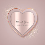Bedankt voor je bruiloft Roos Heart Hart Sticker<br><div class="desc">Hoewel ik het product niet rechtstreeks kan uitzichten van de link, laten we ons een beschrijving voorstellen voor een "Thank You" bruiloft bruids roos hart sticker die een warme en uitnodigende toon bevat, geïnspireerd door de suggestieve stijl van Mindvalley. Omhels Liefde en Dankbaarheid: Roos Hart "Dank U" Trouwstickers 🌹💖 Uw...</div>
