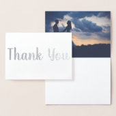 Bedankt voor je bruiloft| Zilver Folie Kaarten (Display)