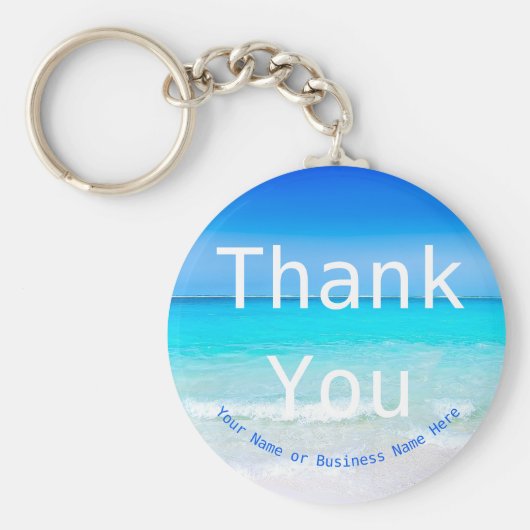 Bedankt voor je cadeaubon zomer sleutelhanger (Voorkant)