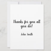 Bedankt voor je cadeautje kaart (Achterkant)