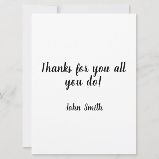 Bedankt voor je cadeautje kaart (Achterkant)