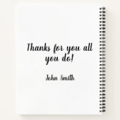 Bedankt voor je cadeautje notitieboek (Achterkant)