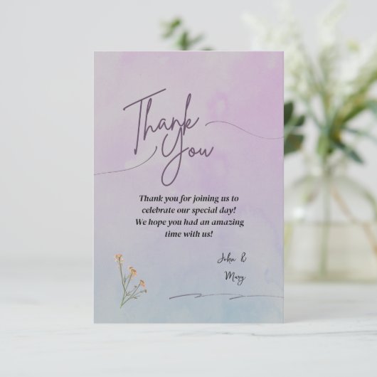 Bedankt voor je creditcard (Staand voorkant)