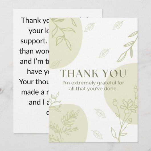 Bedankt voor je creditcard (Voorkant / Achterkant)