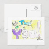 Bedankt voor je creditcard briefkaart (Voorkant / Achterkant)