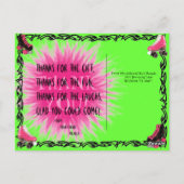 Bedankt voor je creditcard briefkaart (Achterkant)