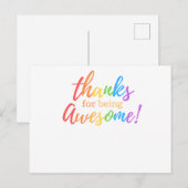 Bedankt voor je creditcard feestdagenkaart (Voorkant / Achterkant)