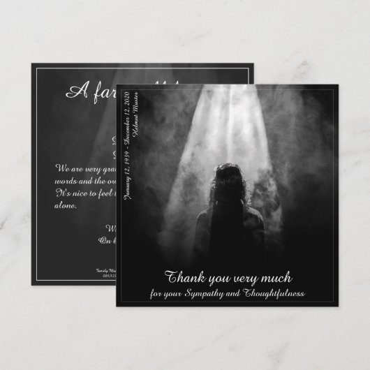 Bedankt voor je creditcard in het licht. (Voorkant / Achterkant)