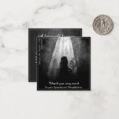 Bedankt voor je creditcard in het licht. notitiekaartje (Voorkant / Achterkant in situ)