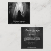 Bedankt voor je creditcard in het licht. notitiekaartje (Voorkant / Achterkant)