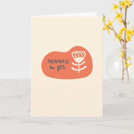 Bedankt voor je creditcard kaart (Gele Bloem)