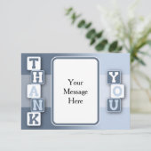 Bedankt voor je creditcard met Lijst Tekst (Staand voorkant)