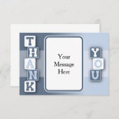 Bedankt voor je creditcard met Lijst Tekst (Voorkant / Achterkant)