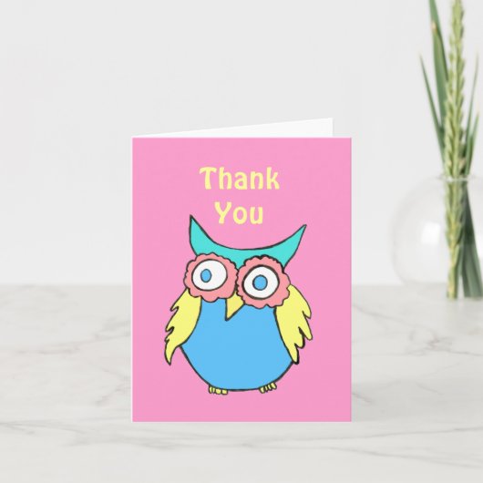 Bedankt voor je creditcard met owl (Voorkant)