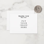 Bedankt voor je creditcard notitiekaartje (Voorkant / Achterkant in situ)