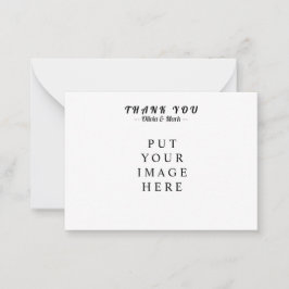 Bedankt voor je creditcard notitiekaartje