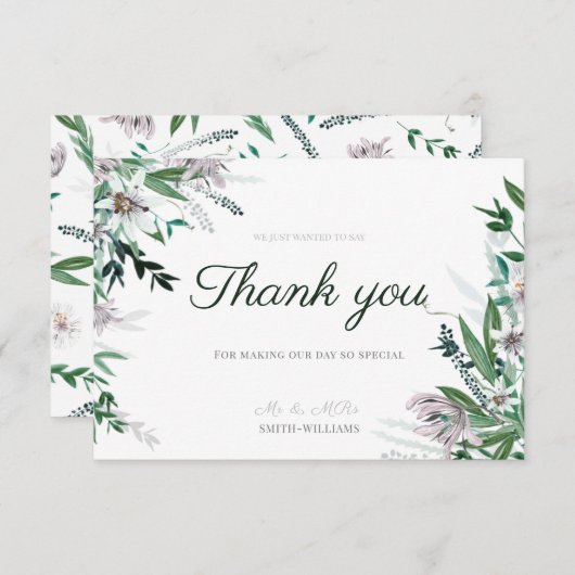 Bedankt voor je creditcard voor bruiloft informatiekaartje (Voorkant / Achterkant)