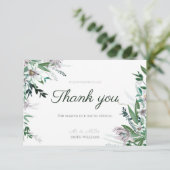 Bedankt voor je creditcard voor bruiloft informatiekaartje (Staand voorkant)