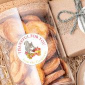 Bedankt voor je eekhoorn met Pecan Pie Ronde Sticker