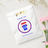 Bedankt voor je eigen naam 10e verjaardag bedankzakje (Gezegeld)