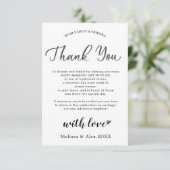 bedankt voor je favoriete kaart | Dank u wel (Staand voorkant)