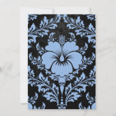 Bedankt voor je feestelijke blauwe floral kaart (Achterkant)