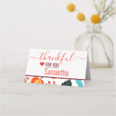 Bedankt voor je feestelijke Thanksgiving Plaatskaartje (Voorkant)