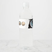 Bedankt voor je fotograaf White-Black Water Fles L Waterfles Etiket (Achterkant)