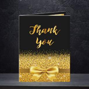 Bedankt voor je fotokaart gouden boog zwart