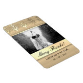 Bedankt voor je fotokaart Indian Damask Gold Magneet (Rechterzijde)