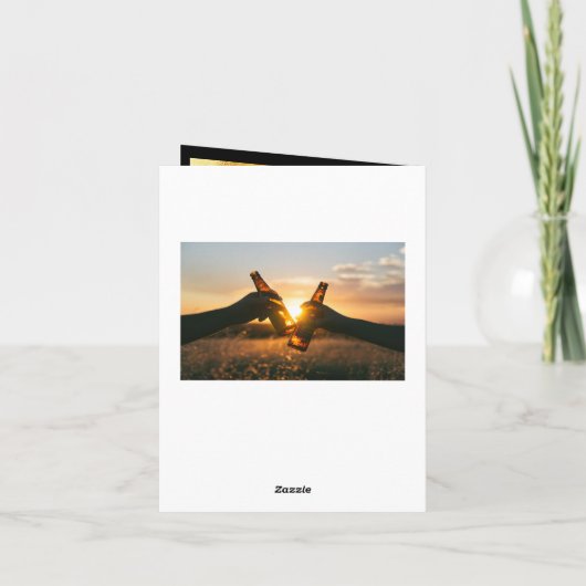 Bedankt voor je fotokaart voor je verjaardag zwart (Achterkant)