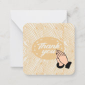 Bedankt voor je gebeden notitiekaartje (Voorkant)