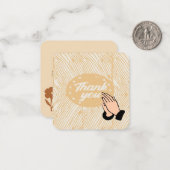 Bedankt voor je gebeden notitiekaartje (Voorkant / Achterkant in situ)