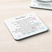 Bedankt voor je gedicht onderzetter (Linkerzijde)