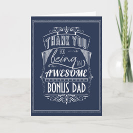 Bedankt voor je Geweldige bonusvader - Stepdad Kaart