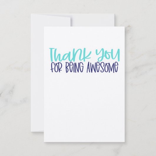 Bedankt voor je Geweldige kaart (Voorkant)