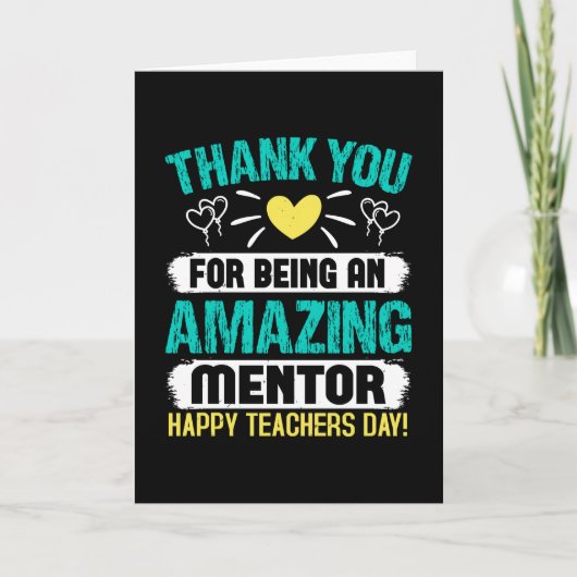 Bedankt voor je geweldige mentor kaart (Voorkant)