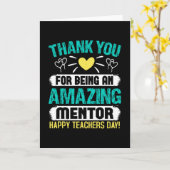 Bedankt voor je geweldige mentor kaart (Gele Bloem)