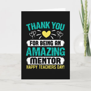Bedankt voor je geweldige mentor kaart