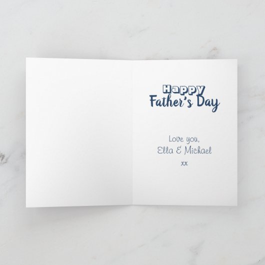 Bedankt voor je Geweldige vader Kaart (Binnen)