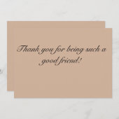 Bedankt voor je goede vriendenkaart (Voorkant / Achterkant)